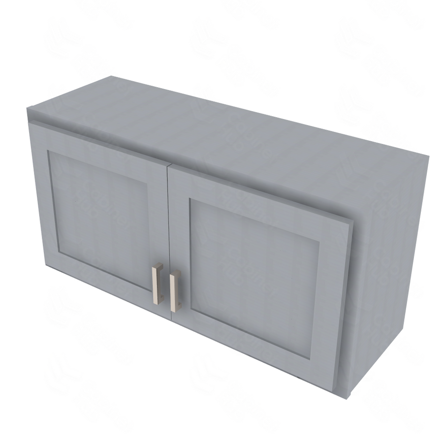 Essential Gray Double Door Wall Cabinet - 36" W x 18" H Default Title