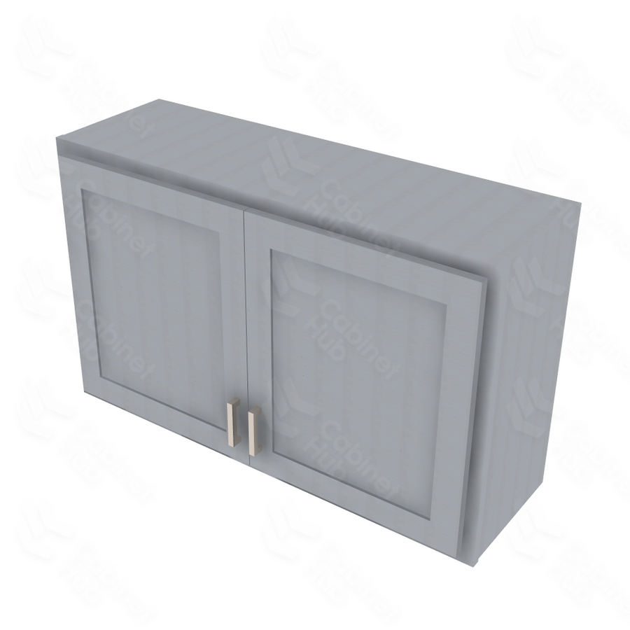 Essential Gray Double Door Wall Cabinet - 39" W x 24" H Default Title