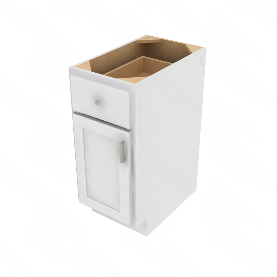 Essential White Single Door Standard Base Cabinet - 15" W Default Title