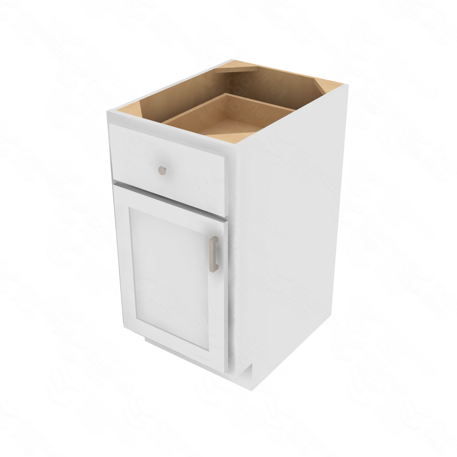 Essential White Single Door Standard Base Cabinet - 18" W Default Title