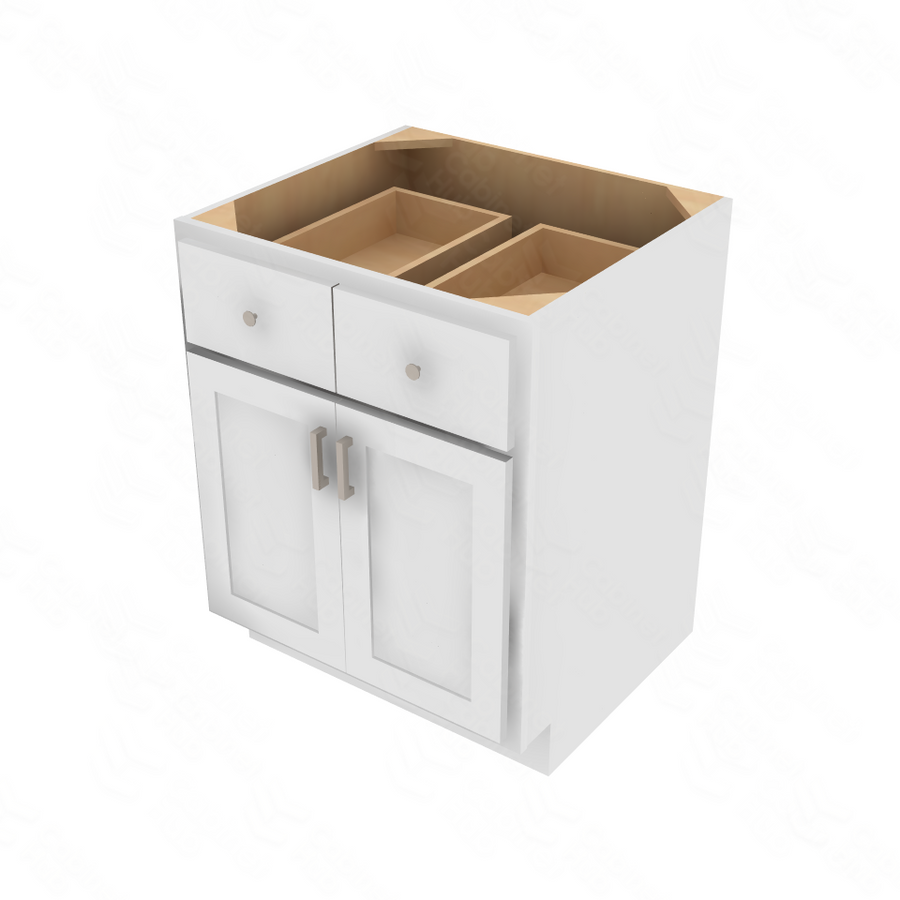 Essential White Double Door Standard Base Cabinet - 27" W Default Title