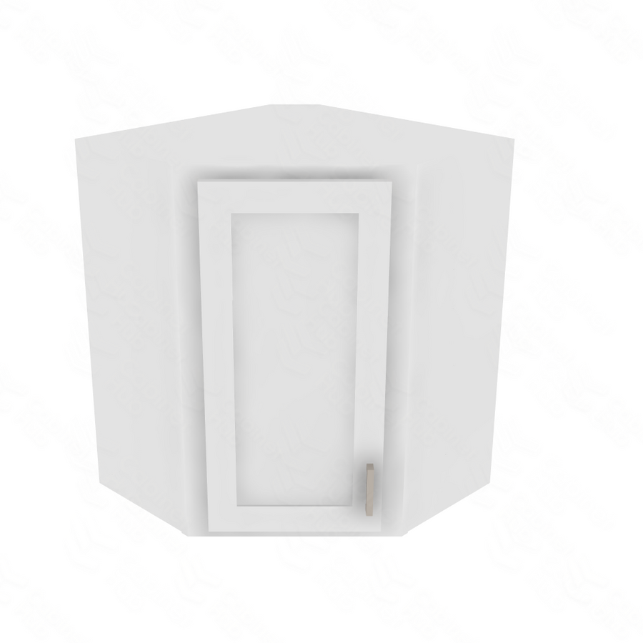 Essential White Corner Wall Cabinet - 24" W x 30" H Default Title