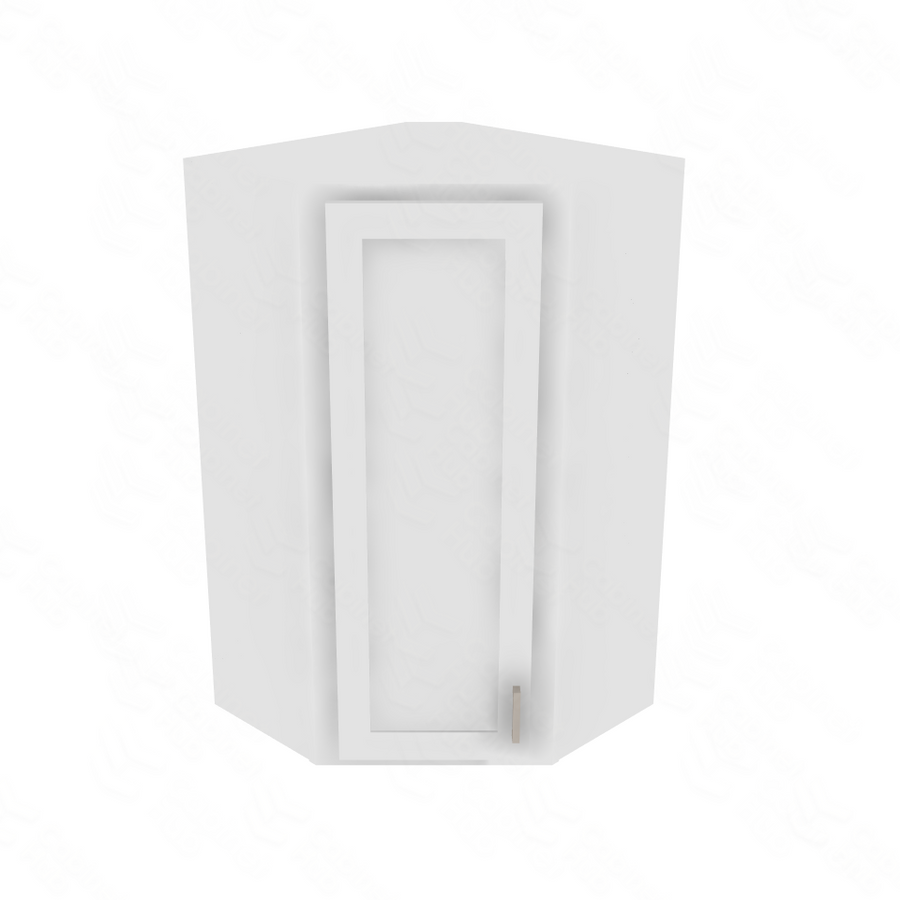 Essential White Corner Wall Cabinet - 24" W x 42" H Default Title