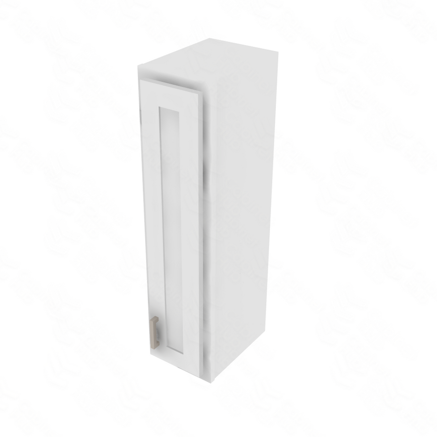Essential White Single Door Wall Cabinet - 9" W x 36" H