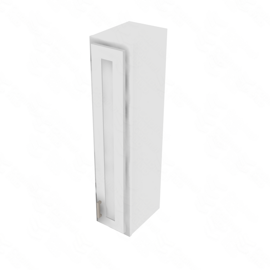 Essential White Single Door Wall Cabinet - 9" W x 42" H