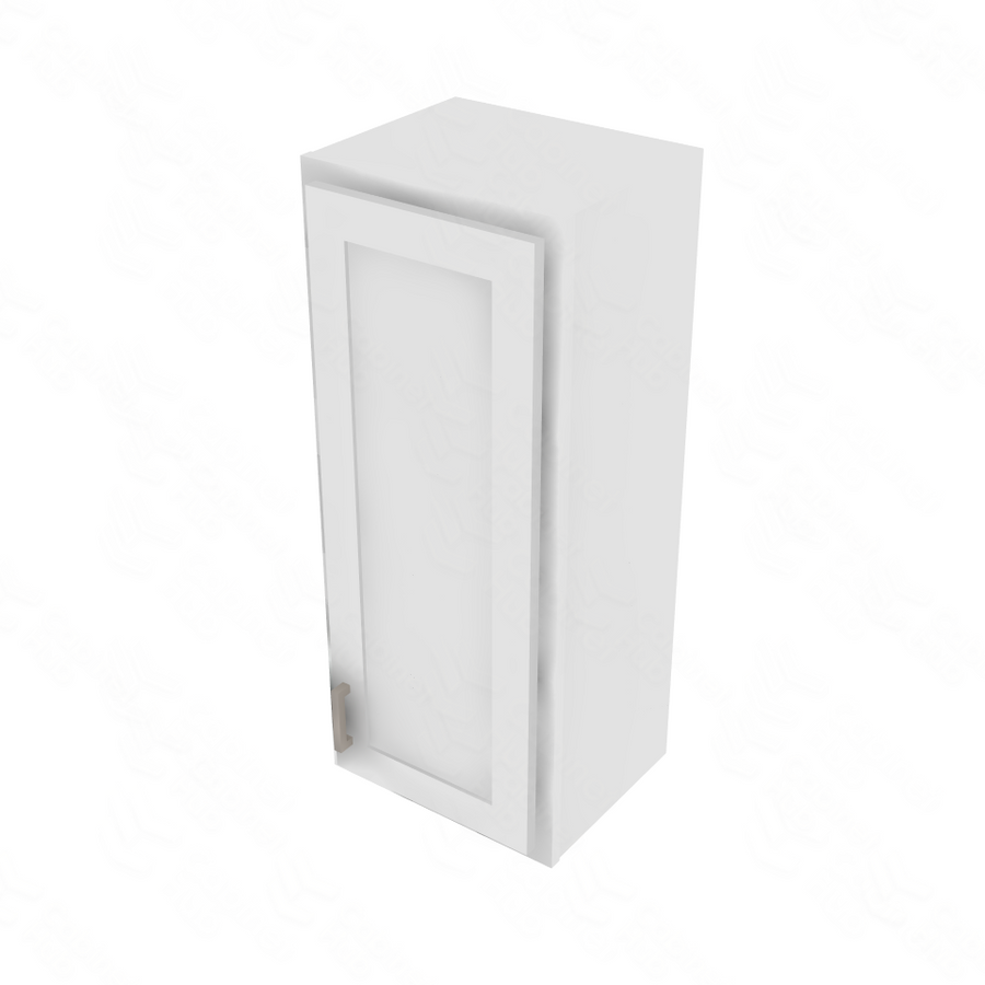 Essential White Single Door Wall Cabinet - 15" W x 36" H Default Title