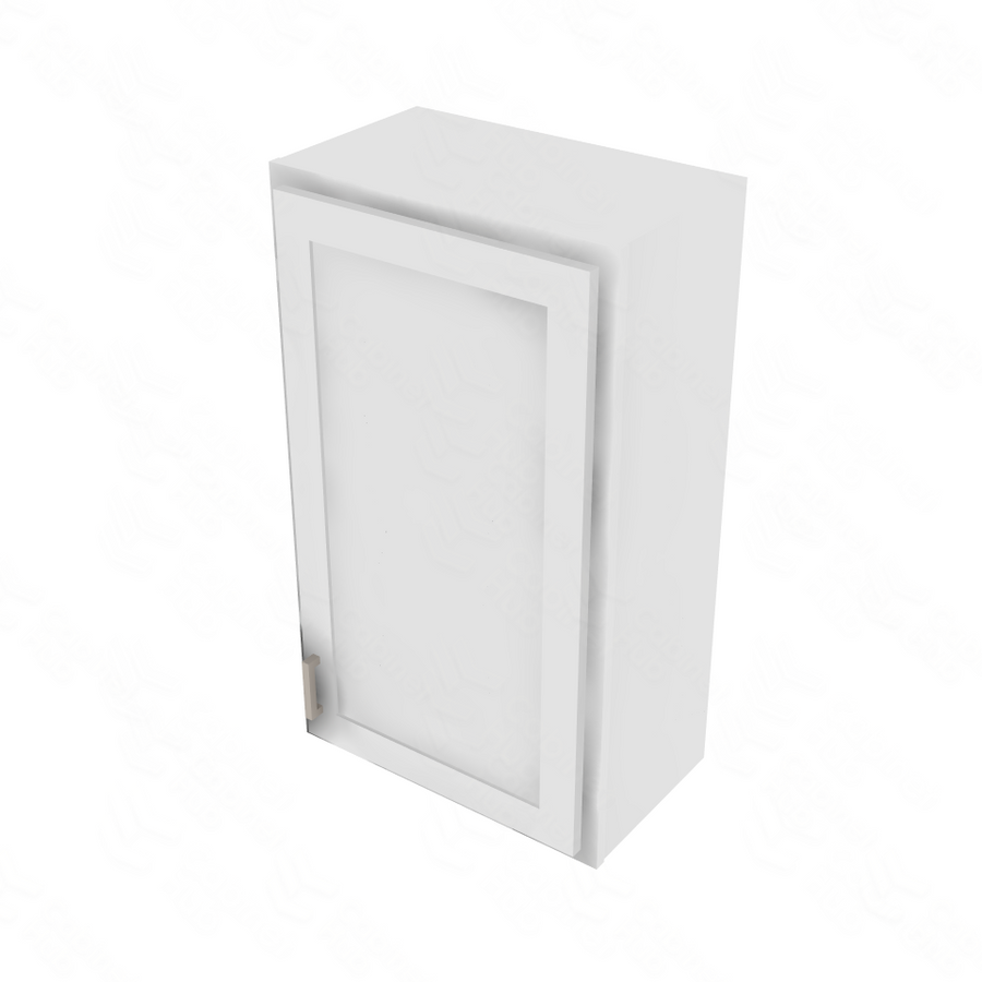 Essential White Single Door Wall Cabinet - 21" W x 36" H Default Title