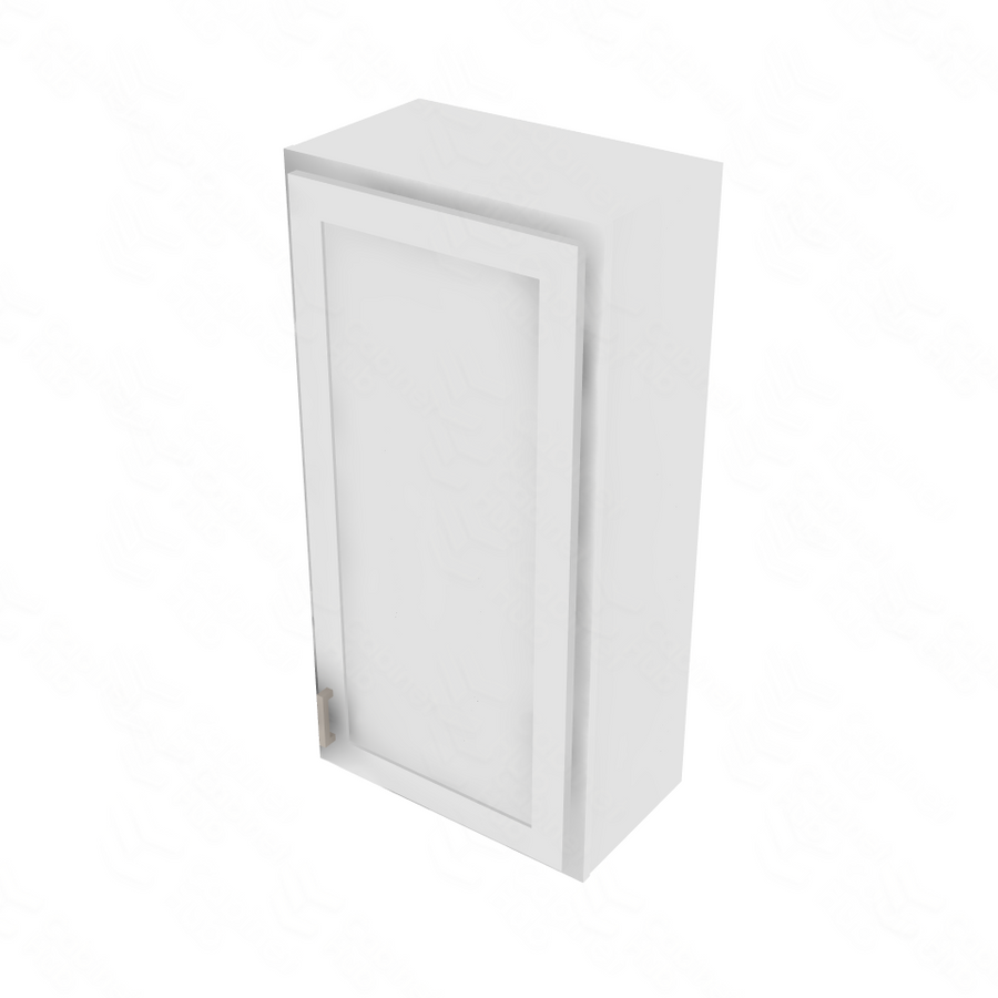 Essential White Single Door Wall Cabinet - 21" W x 42" H Default Title