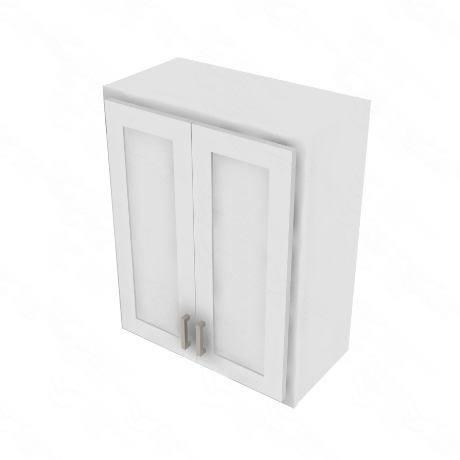 Essential White Double Door Wall Cabinet - 24" W x 30" H Default Title