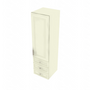 Lenox Canvas Wall Tower with 3 Drawers - 15" W x 54" H x 15" D 15" W