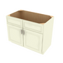 Lenox Canvas Sink Base Cabinet with Center Stile - 42" W x 34.5" H x 24" D 42" W