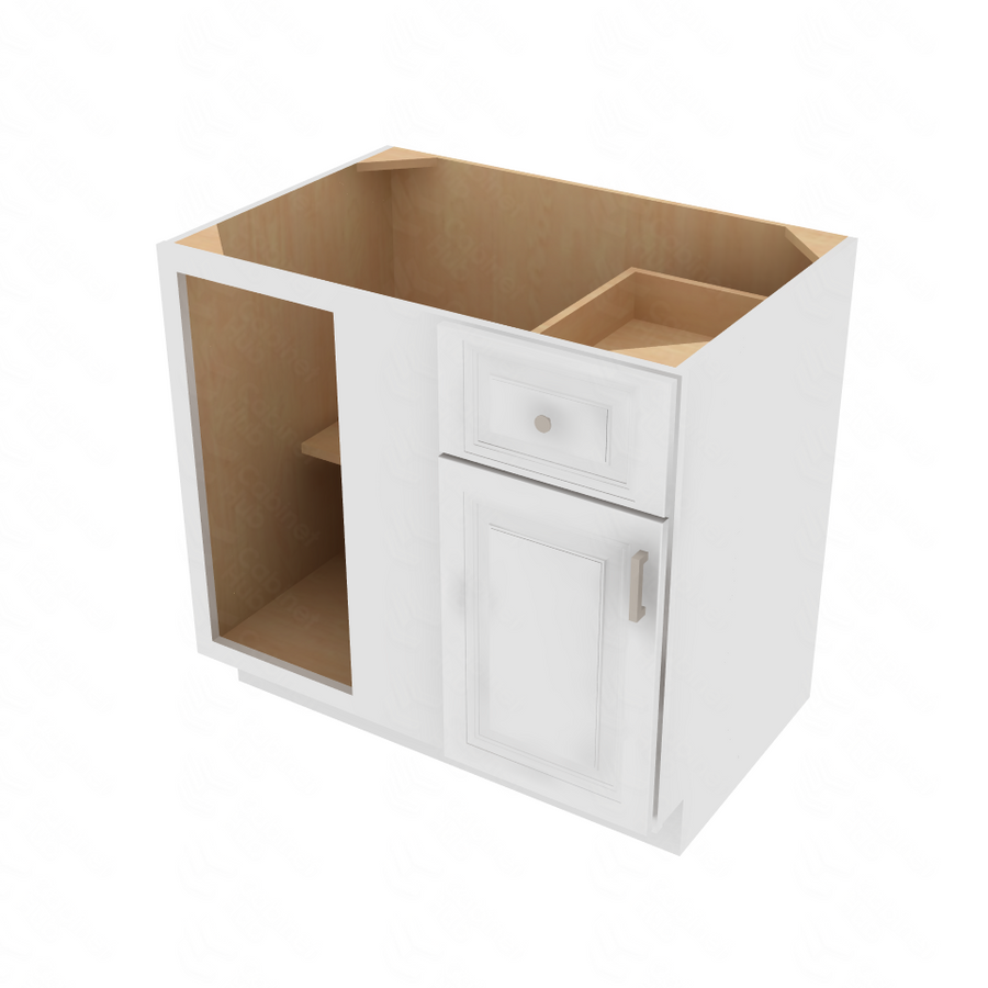 Napa White Blind Base Cabinet - 36" W x 34.5" H x 24" D 36" W