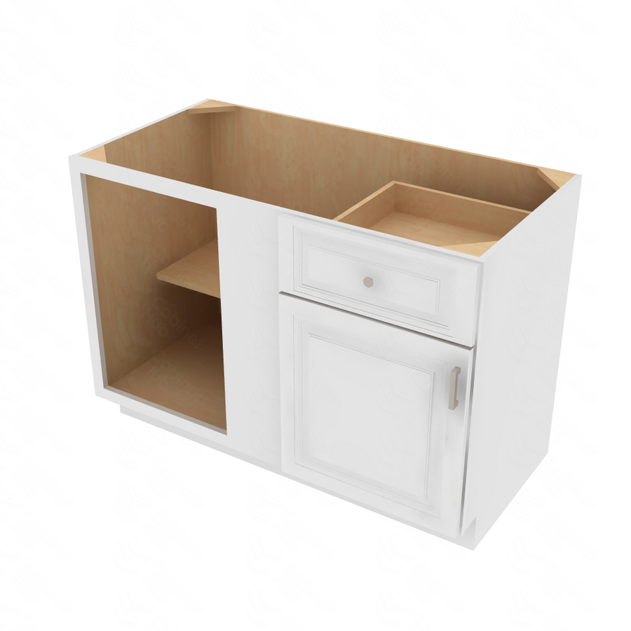Napa White Blind Base Cabinet - 48" W x 34.5" H x 24" D 48" W