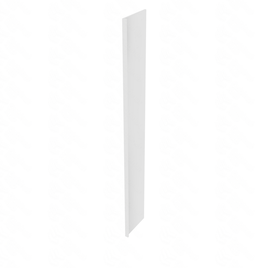 Napa White Bookcase End - 1.5" W x 96" H x 15" D 1.5" W