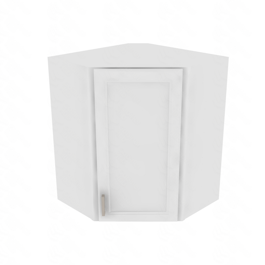 Napa White Corner Wall Cabinet - 24" W x 30" H x 12" D 24" W