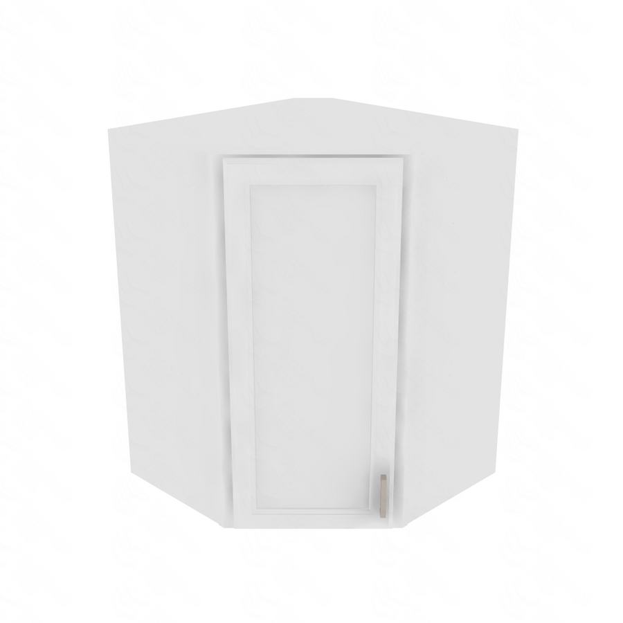 Napa White Corner Wall Cabinet - 27" W x 36" H x 15" D 27" W