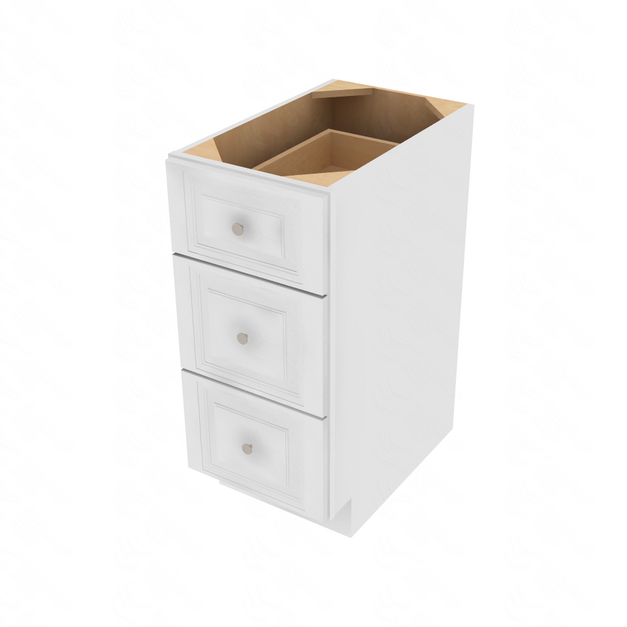 Napa White Drawer Base Cabinet - 15" W x 34.5" H x 24" D 15" W