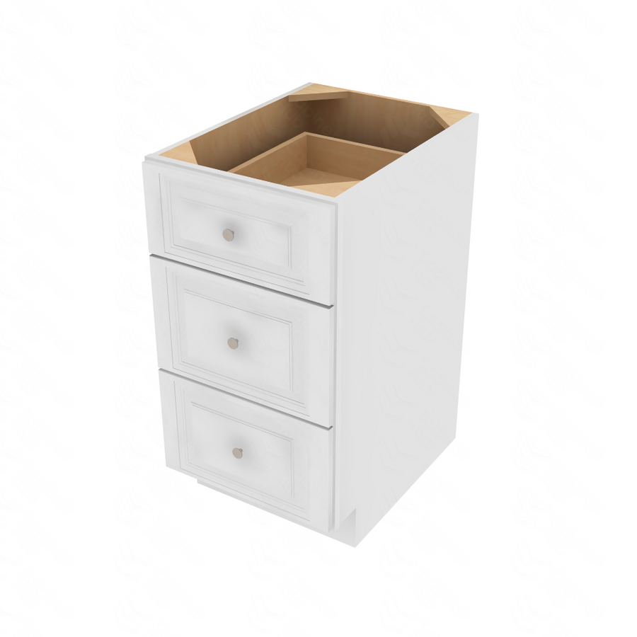 Napa White Drawer Base Cabinet - 18" W x 34.5" H x 24" D 18" W