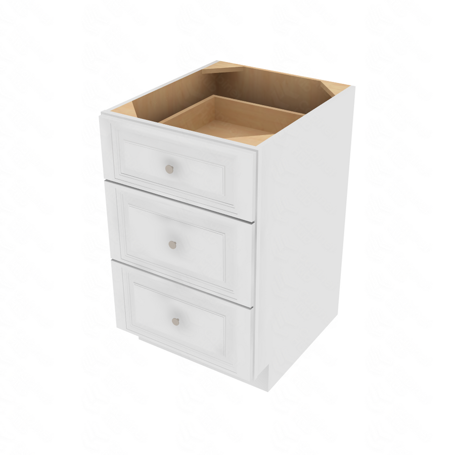 Napa White Drawer Base Cabinet - 21" W x 34.5" H x 24" D 21" W