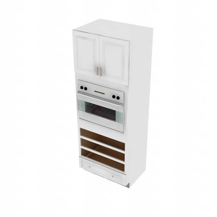 Napa White Oven Cabinet - 33" W x 90" H x 24" D 33" W