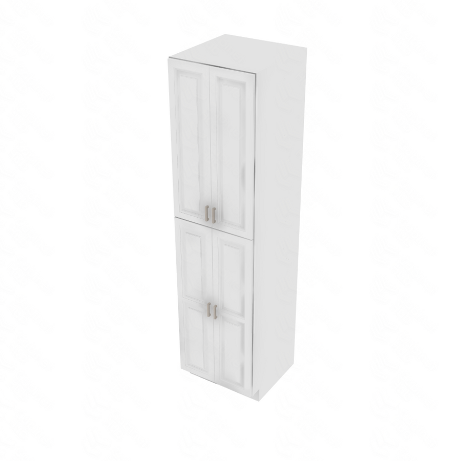 Napa White Double Door Pantry - 24" W x 96" H x 24" D 24" W