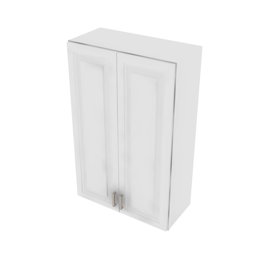 Napa White Double Door Wall Cabinet - 27" W x 42" H x 12" D 27" W