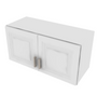 Napa White Double Door Wall Cabinet - 30" W x 15" H 30" W