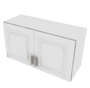 Napa White Double Door Wall Cabinet - 33" W x 18" H 33" W