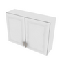 Napa White Double Door Wall Cabinet with Center Stile - 42" W x 30" H 42" W