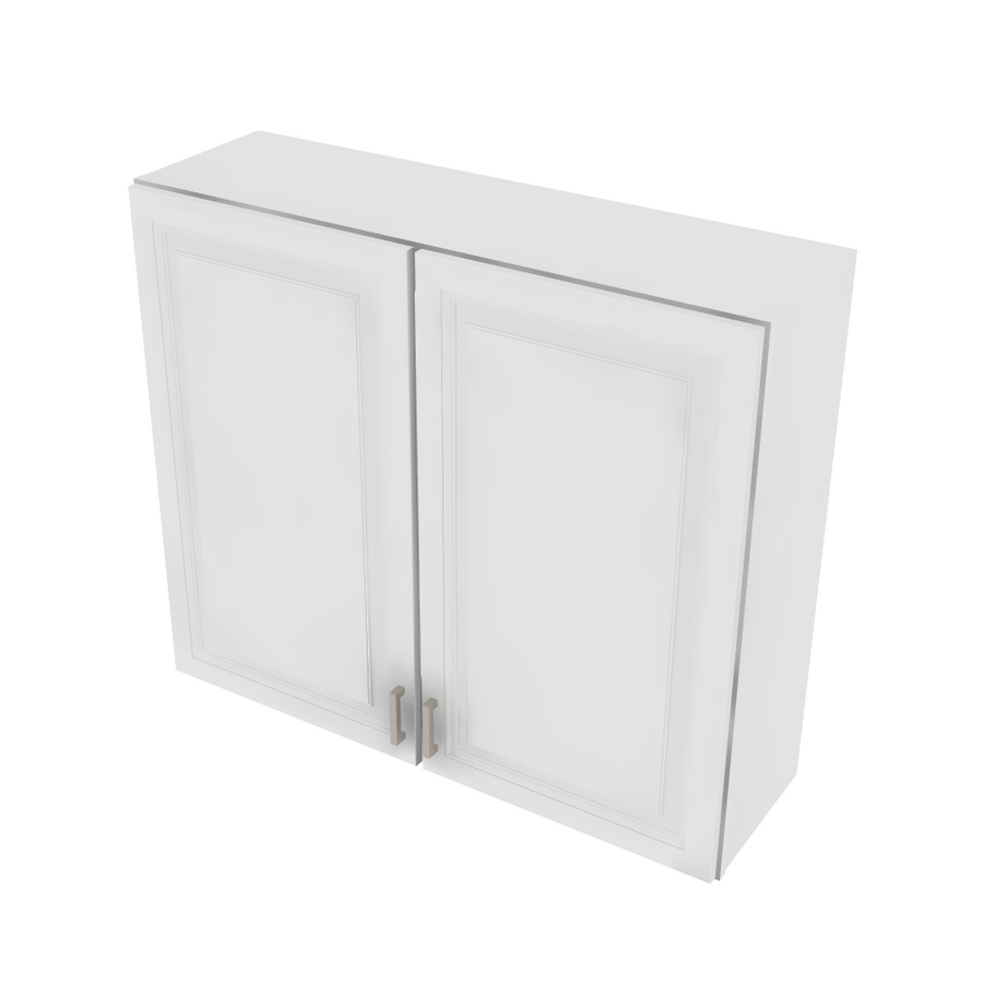 Napa White Double Door Wall Cabinet with Center Stile - 42" W x 36" H x 12" D 42" W