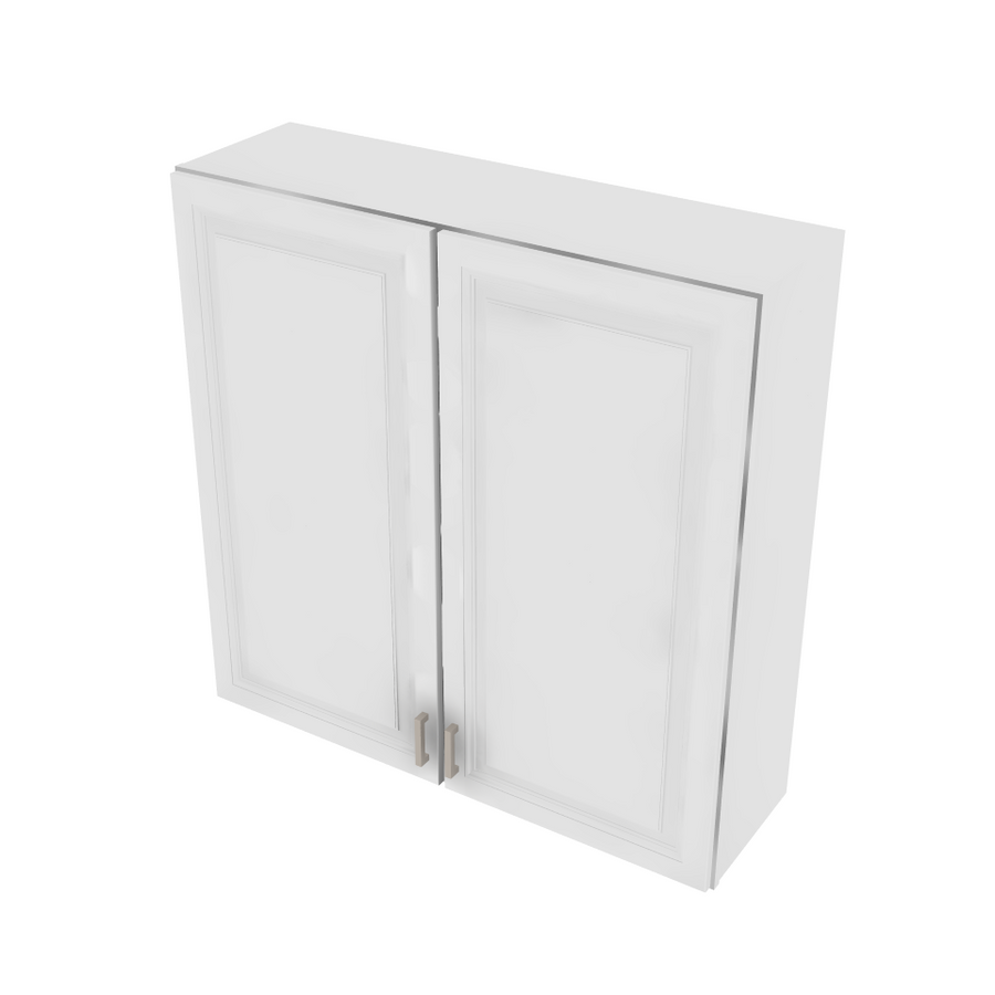 Napa White Double Door Wall Cabinet with Center Stile - 42" W x 42" H x 12" D 42" W