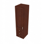Shaker Espresso Wall Tower with 3 Drawers - 15" W x 54" H x 15" D 15" W