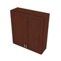 Shaker Espresso Double Door Wall Cabinet - 39" W x 42" H x 12" D 39" W