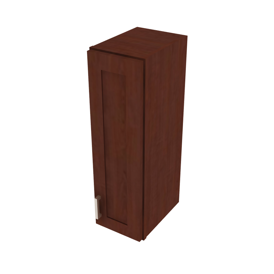 Shaker Espresso Single Door Wall Cabinet - 9" W x 30" H 9" W