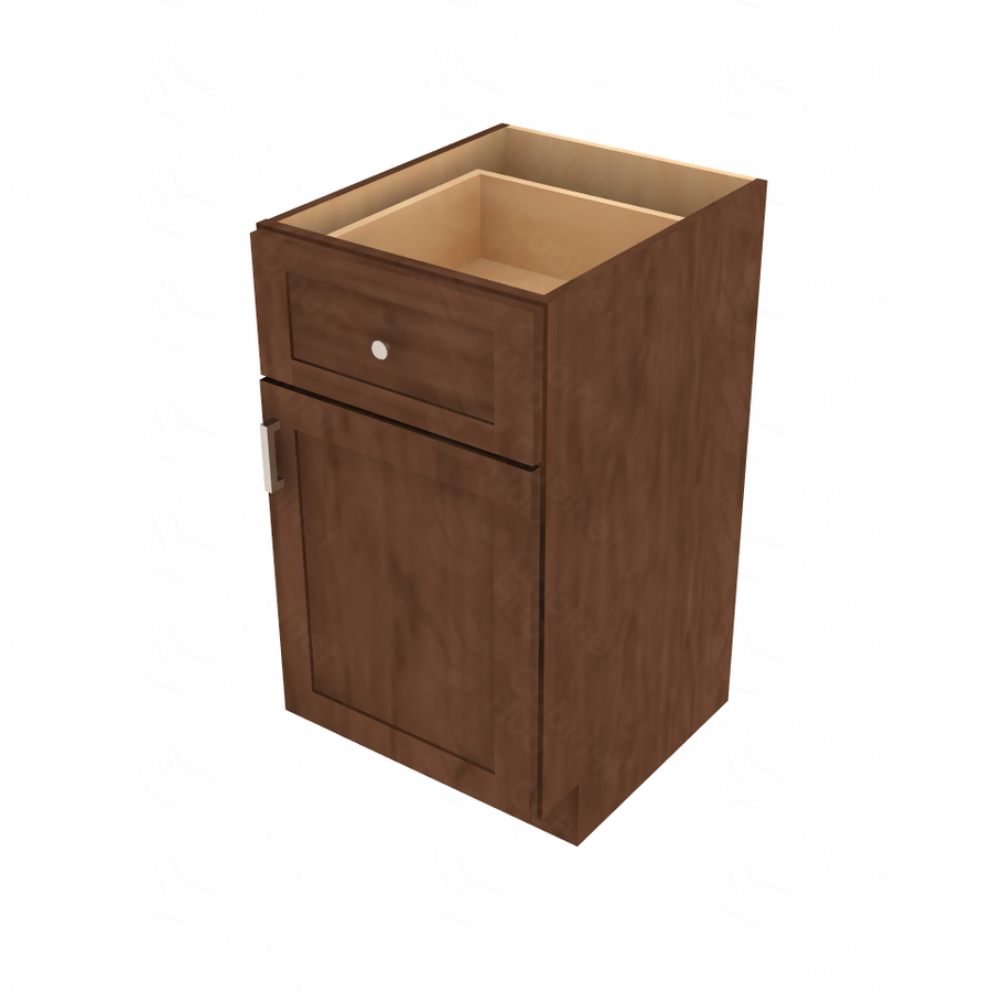 Shaker Kodiak Single Door Base Vanity - 18" W Default Title