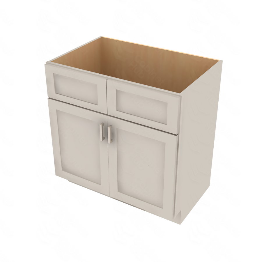 Shaker Sand Double Door Vanity -33" W 33" W