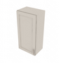 Shaker Sand Single Door Wall Cabinet - 18" W x 36" H x 12" D 18" W