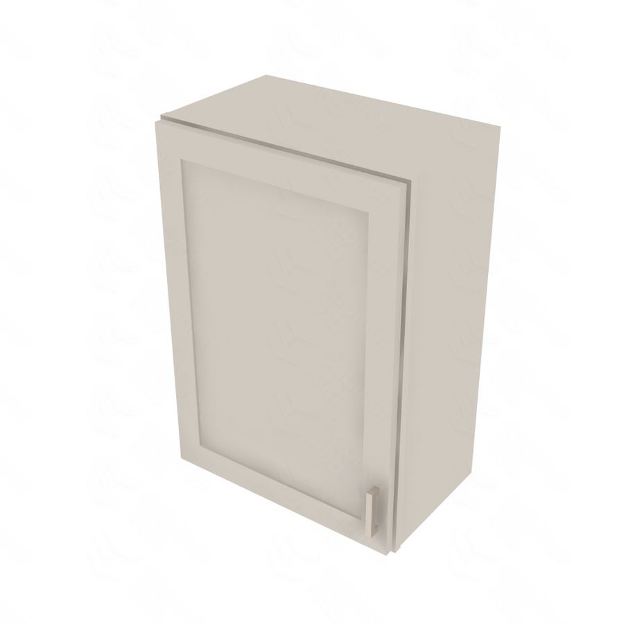 Shaker Sand Single Door Wall Cabinet - 21" W x 30" H 21" W