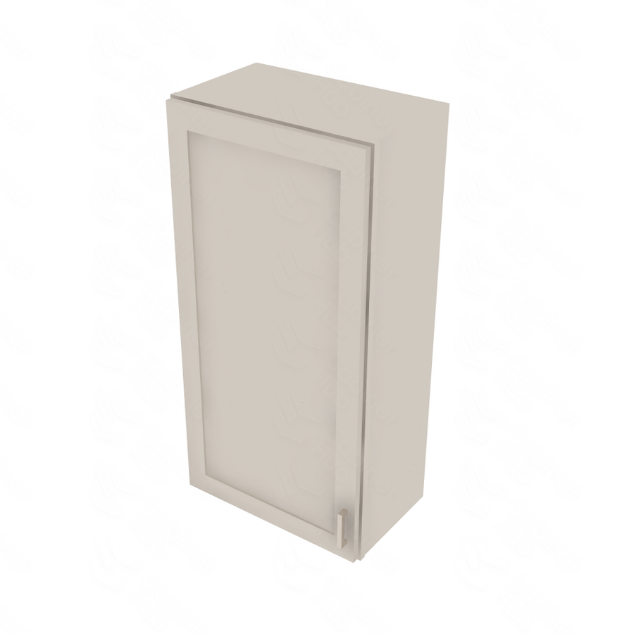 Shaker Sand Single Door Wall Cabinet - 21" W x 42" H x 12" D 21" W