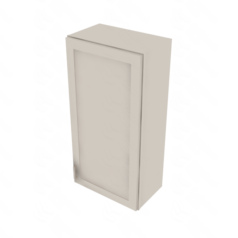 Shaker Sand Single Door Wall Cabinet - 21" W x 42" H x 12" D 21" W