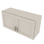 Shaker Sand Double Door Wall Cabinet - 33" W x 15" H 33" W