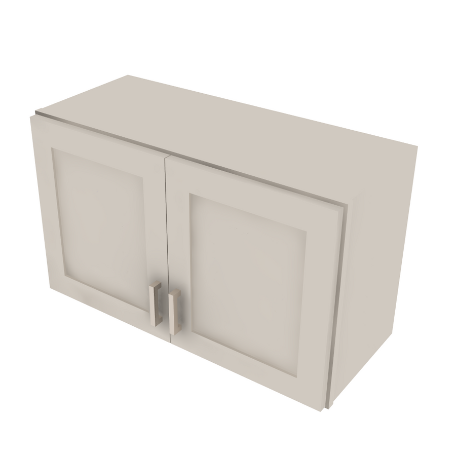 Shaker Sand Double Door Wall Cabinet - 36" W x 15" H 36" W