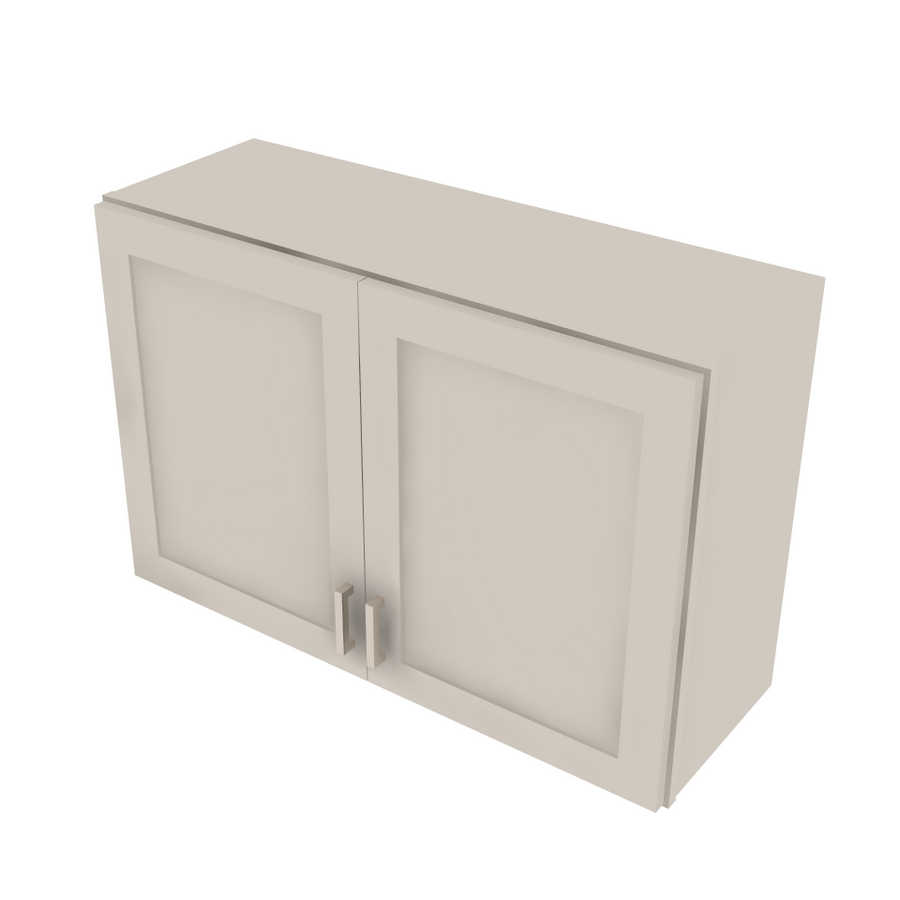 Shaker Sand Double Door Wall Cabinet - 36" W x 24" H 36" W
