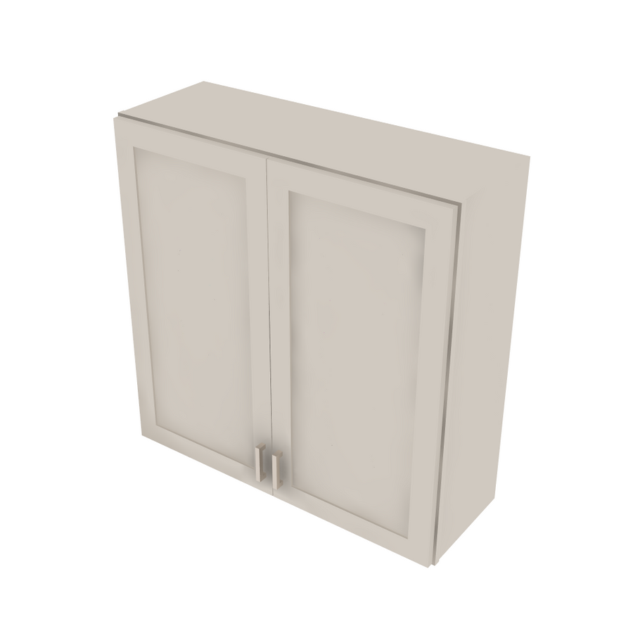 Shaker Sand Double Door Wall Cabinet - 36" W x 36" H x 12" D 36" W