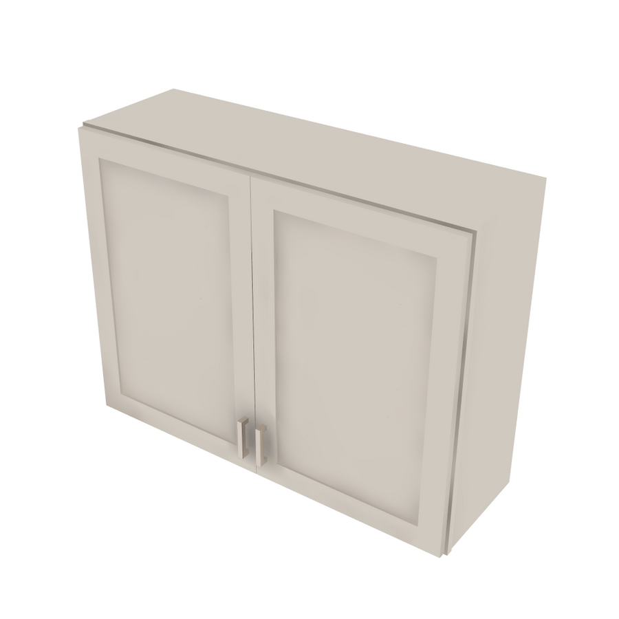 Shaker Sand Double Door Wall Cabinet - 39" W x 30" H x 12" D 39" W