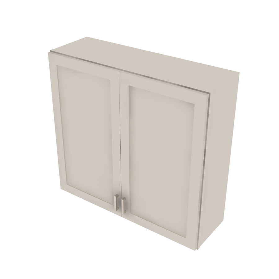 Shaker Sand Double Door Wall Cabinet - 39" W x 36" H x 12" D 39" W