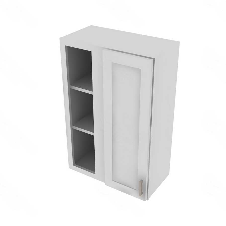 Shaker Designer White Blind Wall Cabinet - 24" W x 36" H x 12" D 24" W