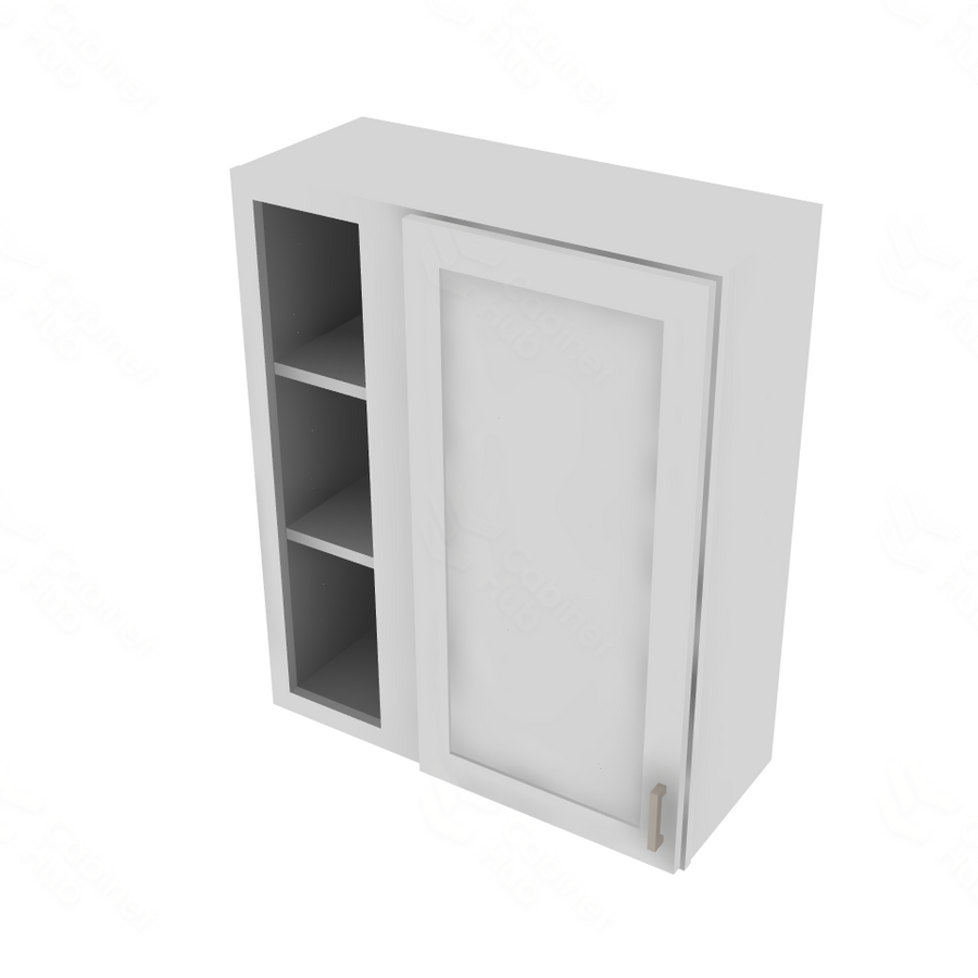 Shaker Designer White Blind Wall Cabinet - 30" W x 36" H x 12" D 30" W