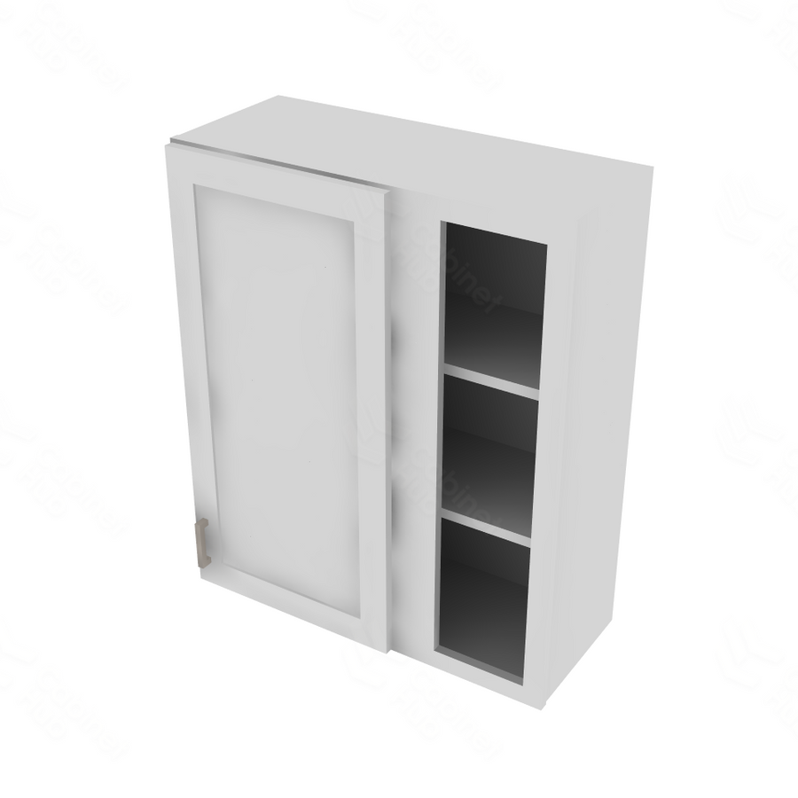 Shaker Designer White Blind Wall Cabinet - 30" W x 36" H x 12" D 30" W