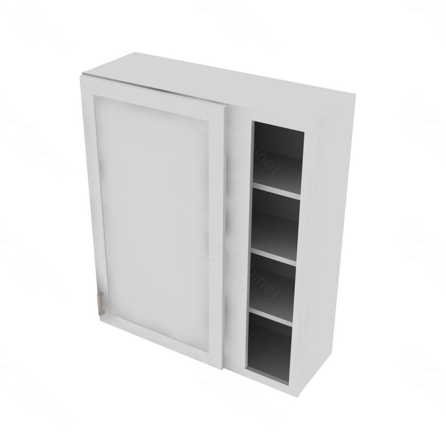 Shaker Designer White Blind Wall Cabinet - 36" W x 42" H x 12" D 36" W
